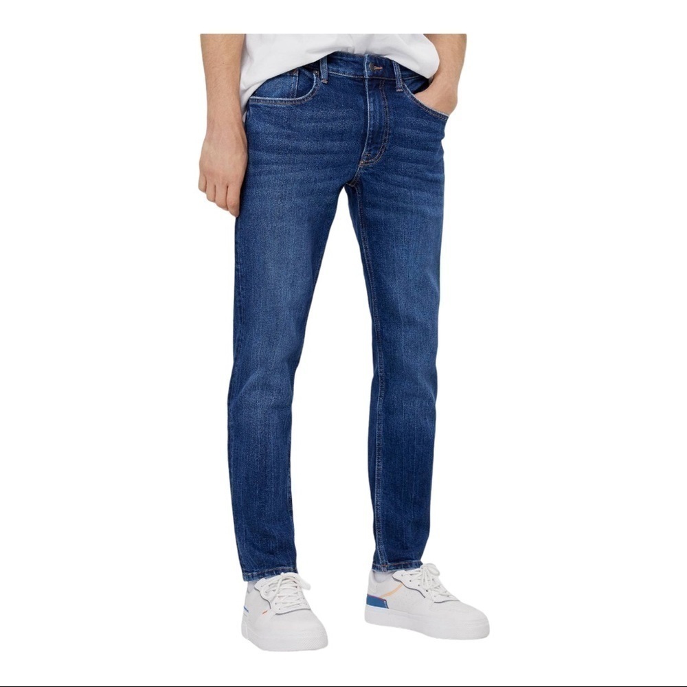 BERSHKA slim fit blue jeans